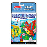 Melissa & Doug On-the-Go Crafts, Sequin Art, Animals