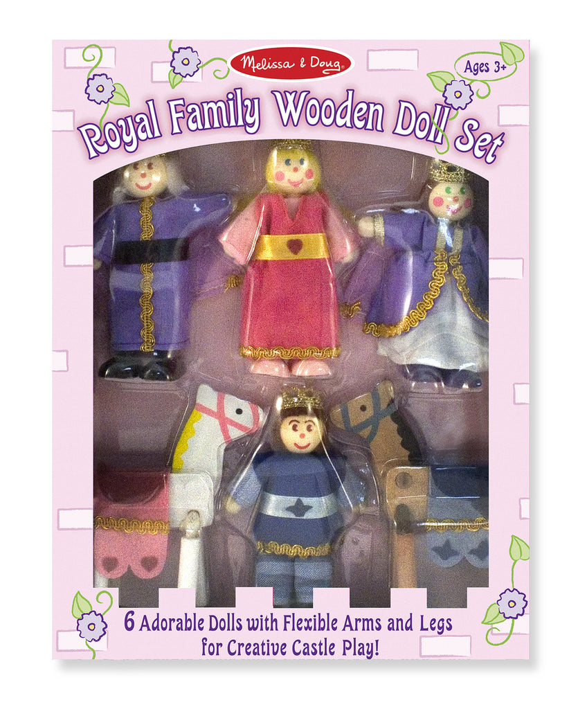Melissa & Doug Royal Family Wooden Doll Set 286