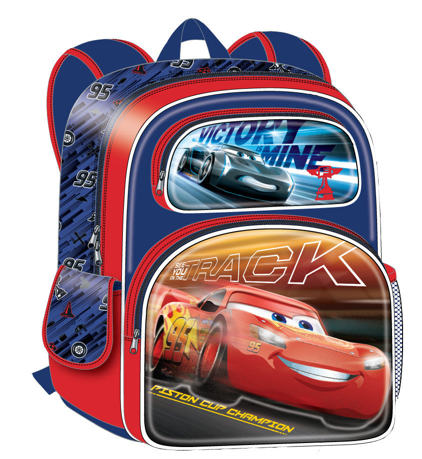 Disney Cars 3- Cars Super Speed Movie 3D 16" Backpack