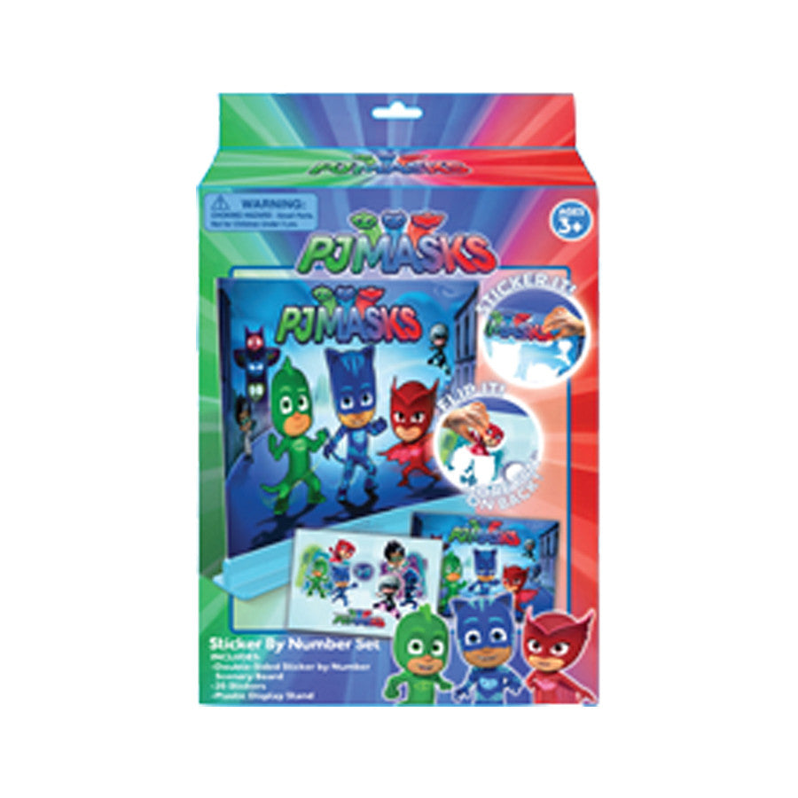 PJ Masks 3-D Sticker By Number