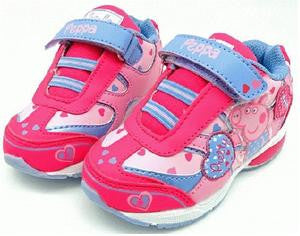 Peppa Pig With Hearts Light Up Tennis Shoes