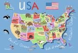 Ravensburger Children's Puzzles 24 pc Super Sized Floor Puzzles - USA Map 5385