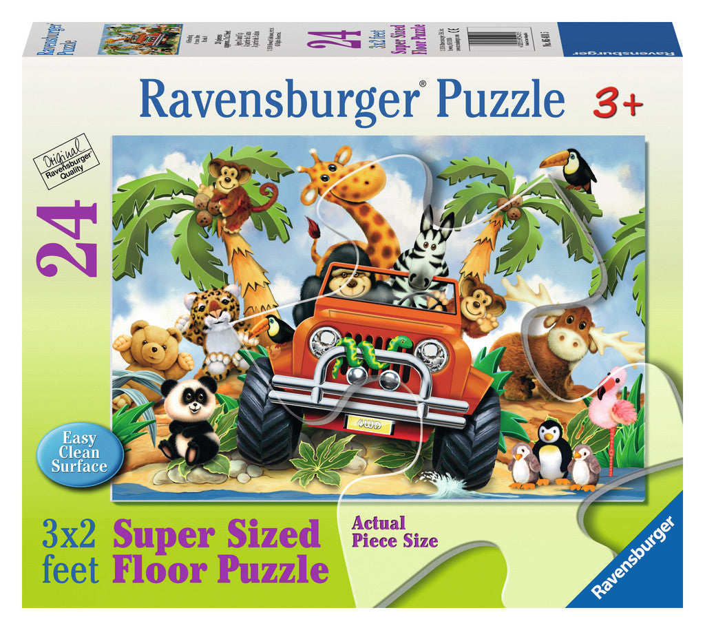Ravensburger Children's Puzzles 24 pc Super Sized Floor Puzzles - 4-Wheeling 5401