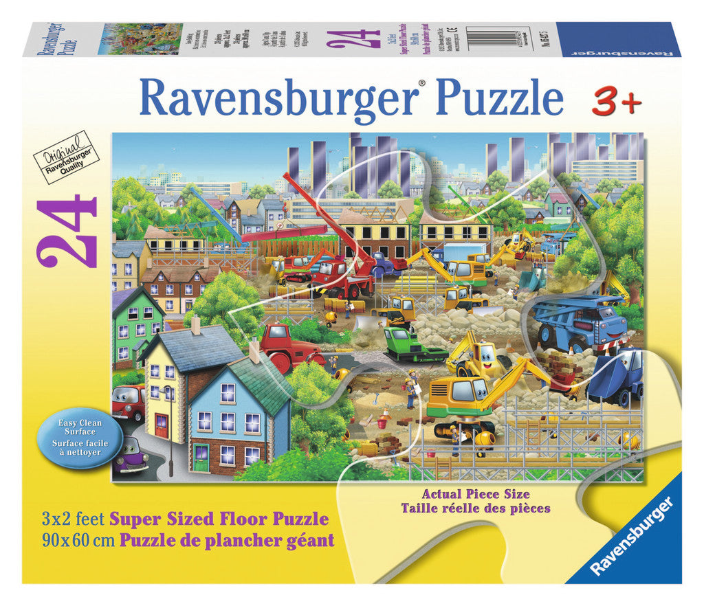 Ravensburger Children's Puzzles 24 pc Super Sized Floor Puzzles - Busy Building 5427