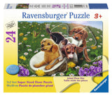 Ravensburger Children's Puzzles 24 pc Super Sized Floor Puzzles - Frolicking Puppies 5428