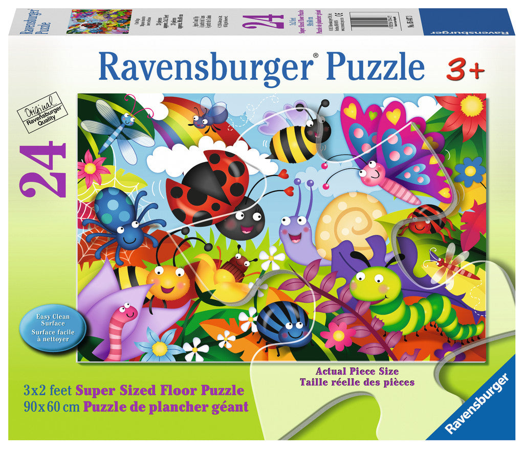 Ravensburger Children's Puzzles 24 pc Super Sized Floor Puzzles - Cute Bugs 5447