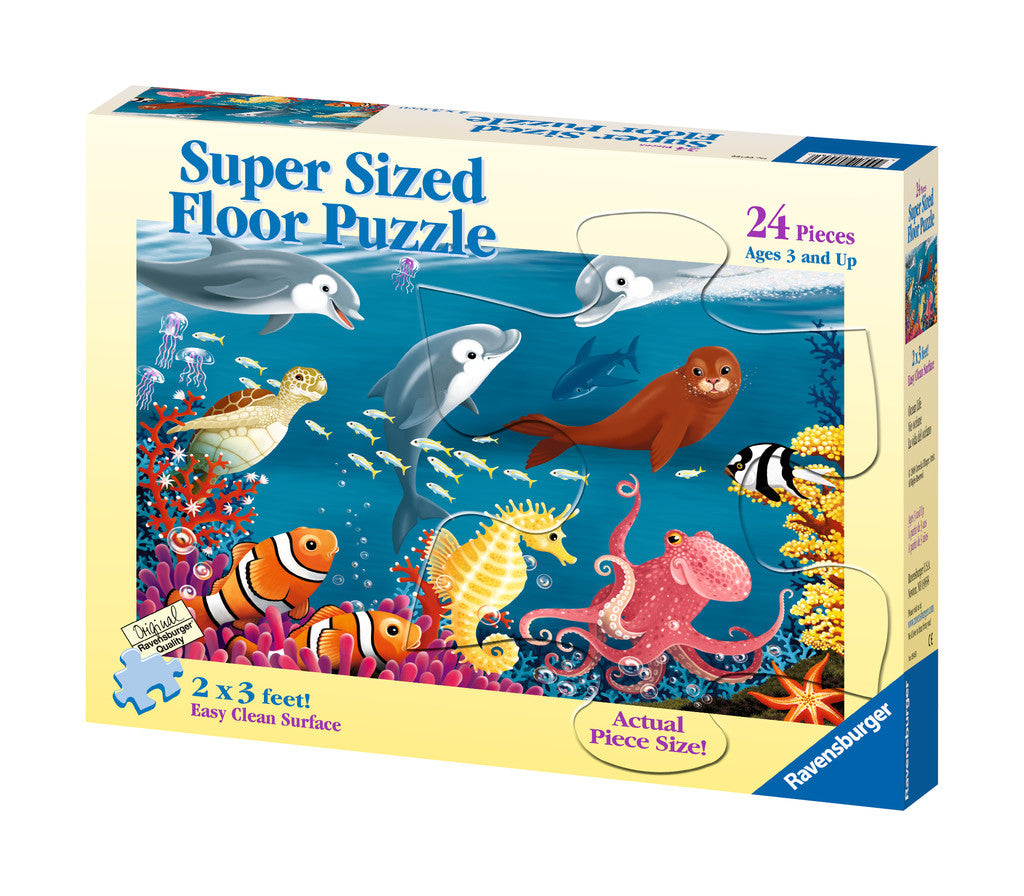Ravensburger Children's Puzzles 24 pc Super Sized Floor Puzzles - Ocean Life 5456