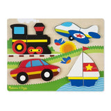 Melissa & Doug Vehicles Wooden Chunky Jigsaw Puzzle (20 pcs)