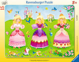 Ravensburger Children's Puzzles My First Frame Puzzles - 3 Pretty Princesses (15 pc Puzzle) 6063