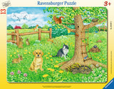 Ravensburger Children's Puzzles My First Frame Puzzles - Animals on the Meadow (13 pc Puzzle) 6067