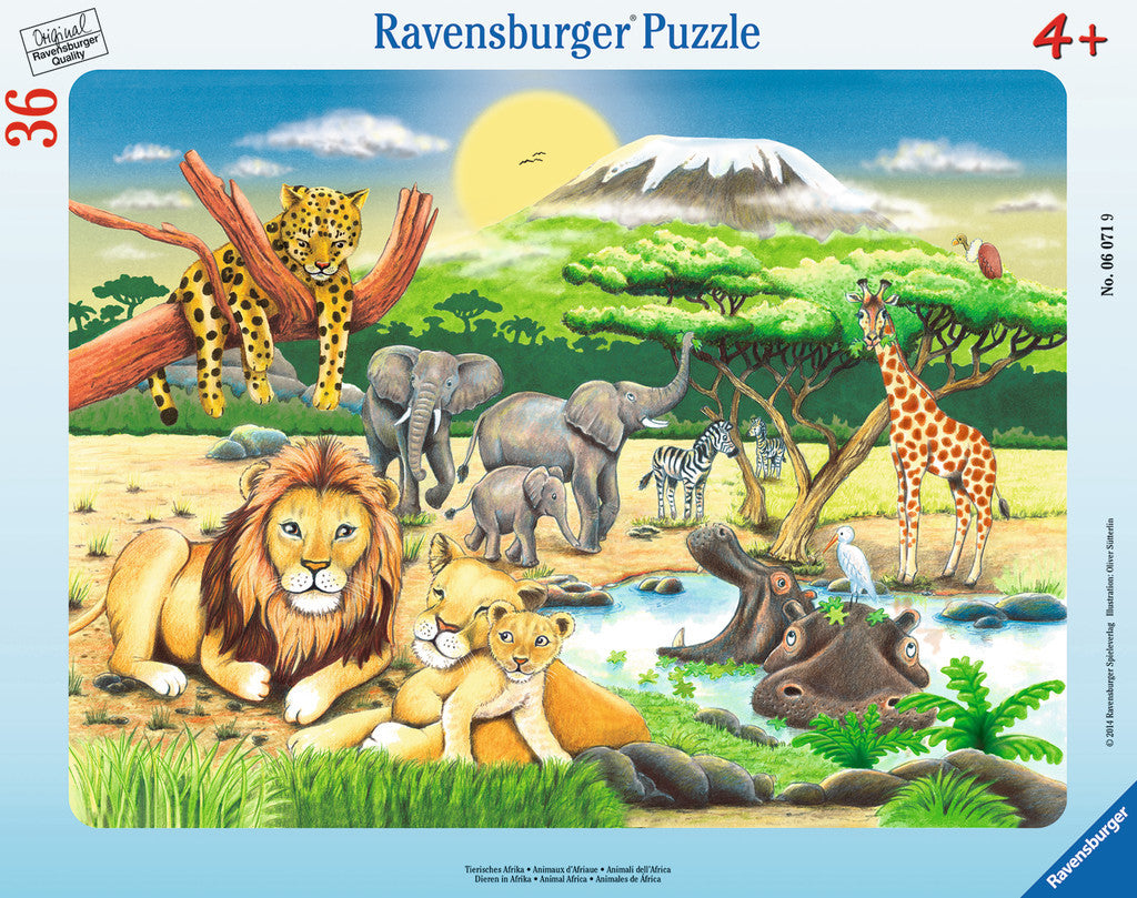 Ravensburger Children's Puzzles Frame Puzzles - African Animals (36 pc Puzzle) 6071