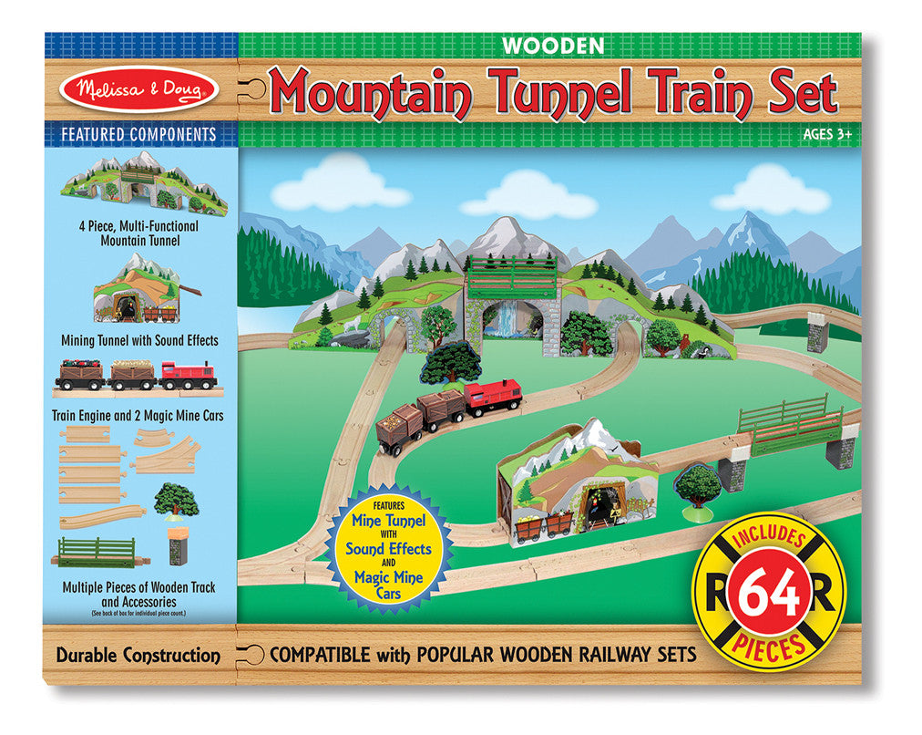 Melissa & Doug Mountain Tunnel Train Set