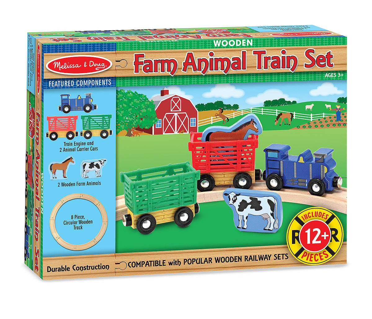 Melissa & Doug Farm Animal Train Set 644