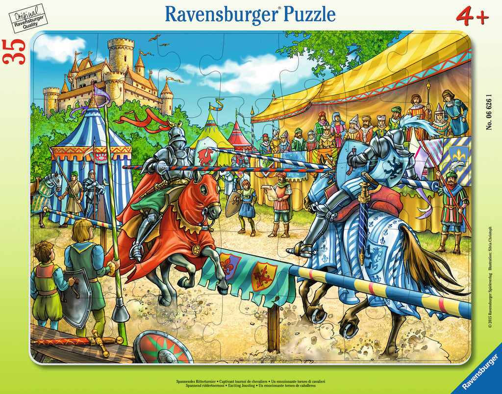 Ravensburger Children's Puzzles Frame Puzzles - Exciting Jousting (35 pc Puzzle) 6626