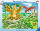Ravensburger Children's Puzzles Frame Puzzles - The Dragon Family (35 pc Puzzle) 6628