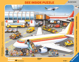 Ravensburger Children's Puzzles See-Inside Frame Puzzles - At the Airport (41 pc Puzzle) 6669