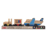 Melissa & Doug Whittle World Plane and Luggage Carrier Set