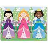 Melissa & Doug Dress-Up Princesses Peg Puzzle