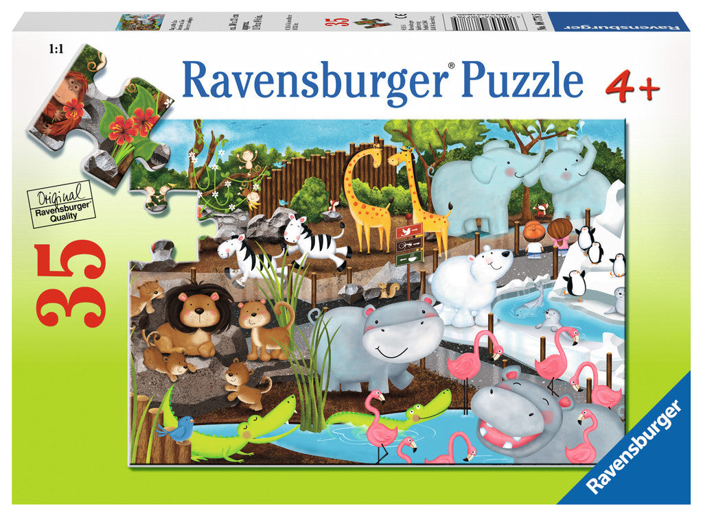 Ravensburger Children's Puzzles 35 pc Puzzles - Day at the Zoo 08778