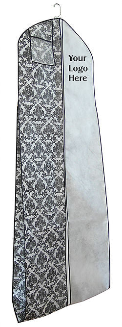 Merry Modes White & Black with piping Breathable Damask Bag