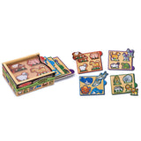 Melissa & Doug Animals Mini-Puzzle Pack