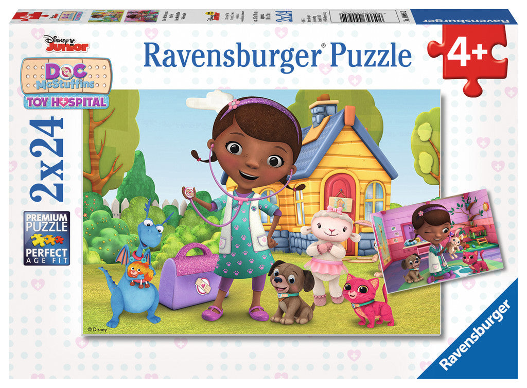 Ravensburger Junior™ Doc McStuffins: Pet Vet (2 x 24 pc Puzzles) 09095