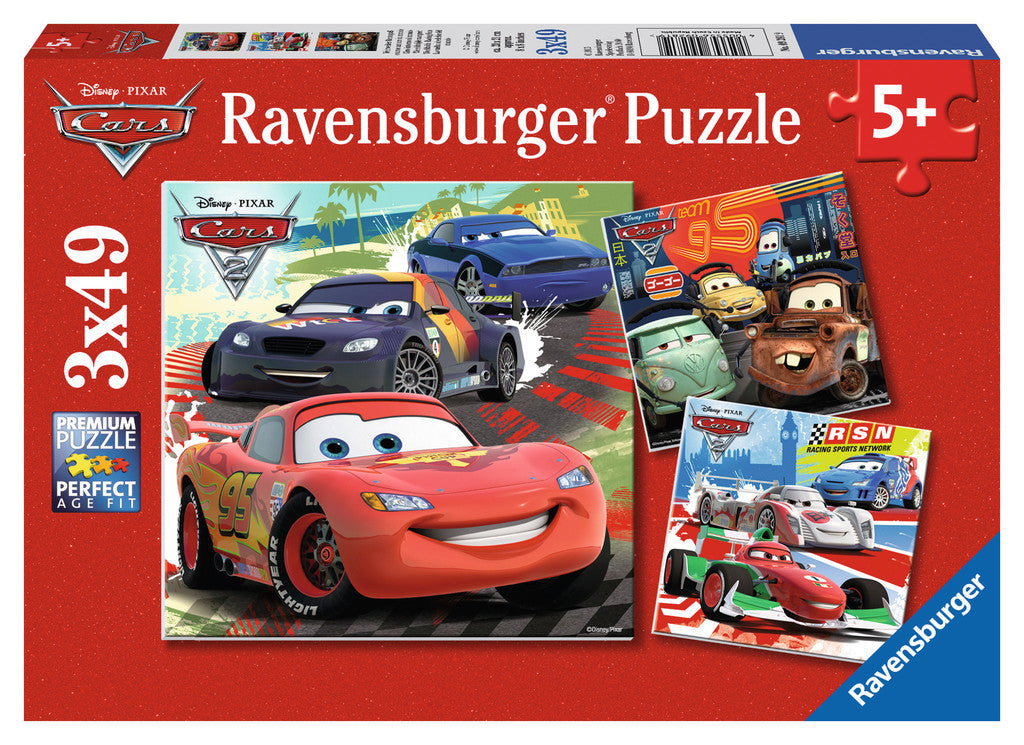 Ravensburger Cars™ Worldwide Racing Fun (3 x 49 pc Puzzles) 09281