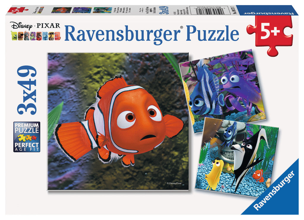 Ravensburger Disney Pixar™ Finding Nemo: In the Aquarium (3 x 49 pc Puzzles) 09371