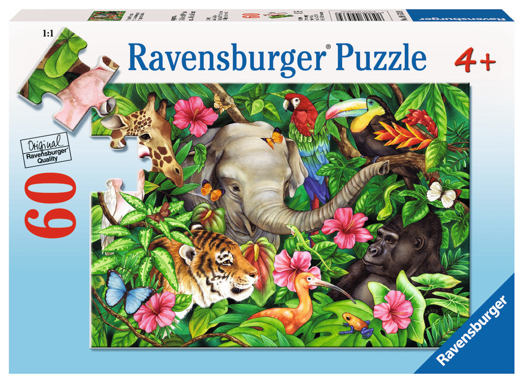 Ravensburger Children's Puzzles 60 pc Puzzles - Tropical Friends 9533