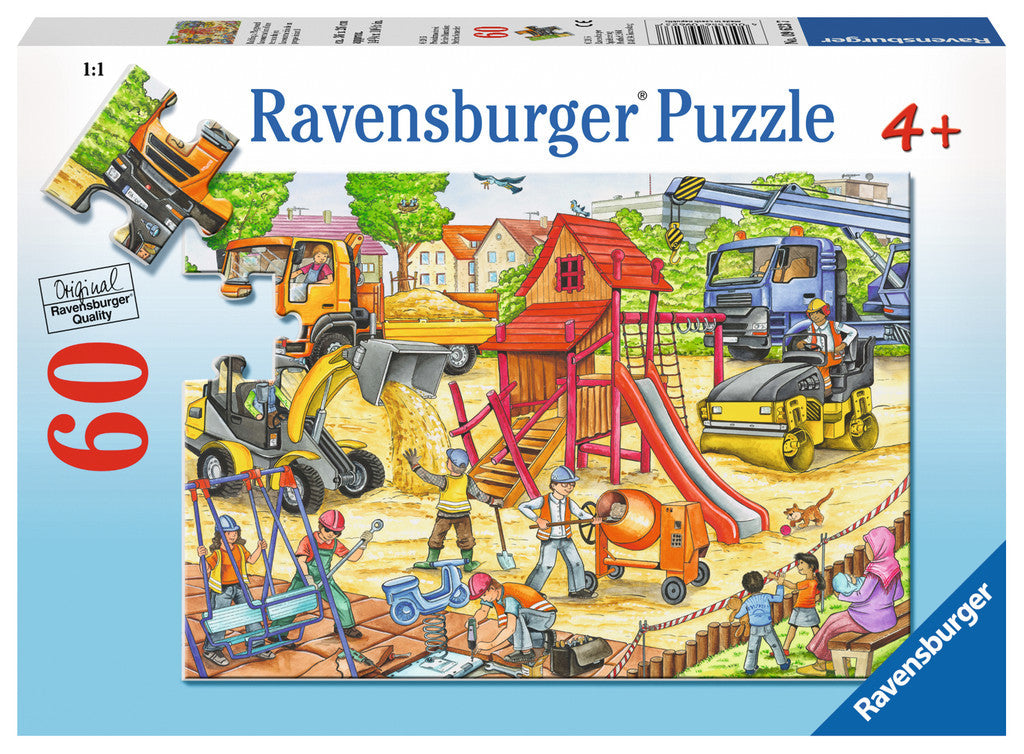 Ravensburger Children's Puzzles 60 pc Puzzles - Building a Playground 09623