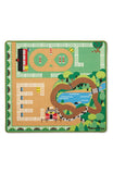 Melissa & Doug Round the Ranch Horse Activity Rug (39 x 36 inches) With 4 Play Horses and Folding Fence