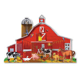 Melissa And Doug Farm Friends Jumbo Floor Puzzle 32pc