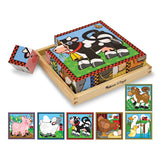 Melissa and Doug Kids Toy, Farm Cube Puzzle