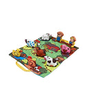 Melissa & Doug Take-Along Farm Baby and Toddler Play Mat (19.25 x 14.5 inches) With 9 Animals - Folds To Be Convenient Storage Bag for Travel