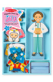 Melissa & Doug Julia Magnetic Dress-Up Wooden Doll Pretend Play Set (25+pc)