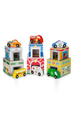 Melissa and Doug Nesting and Sorting Garages and Cars 14-Piece Play Set