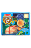Melissa & Doug Store and Serve Frozen Food Resealable Cloth Bags With Wooden Play Food