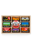 Melissa & Doug Wooden Train Cars (8-Piece Train Set)