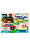 Melissa & Doug Vehicles Wooden Chunky Jigsaw Puzzle (20 pcs)
