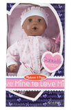 Melissa & Doug Mine to Love 12" Baby Doll -Gabrielle With Romper and Hat