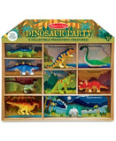 Melissa & Doug Dinosaur Party Play Set - 9 Collectible Miniature Dinosaurs in a Case