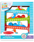 Melissa & Doug First Play Roll & Ring Ramp Tower With 2 Wooden Cars