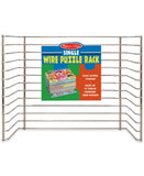 Melissa & Doug Puzzle Storage Rack - Wire Rack Holds 12 Puzzles