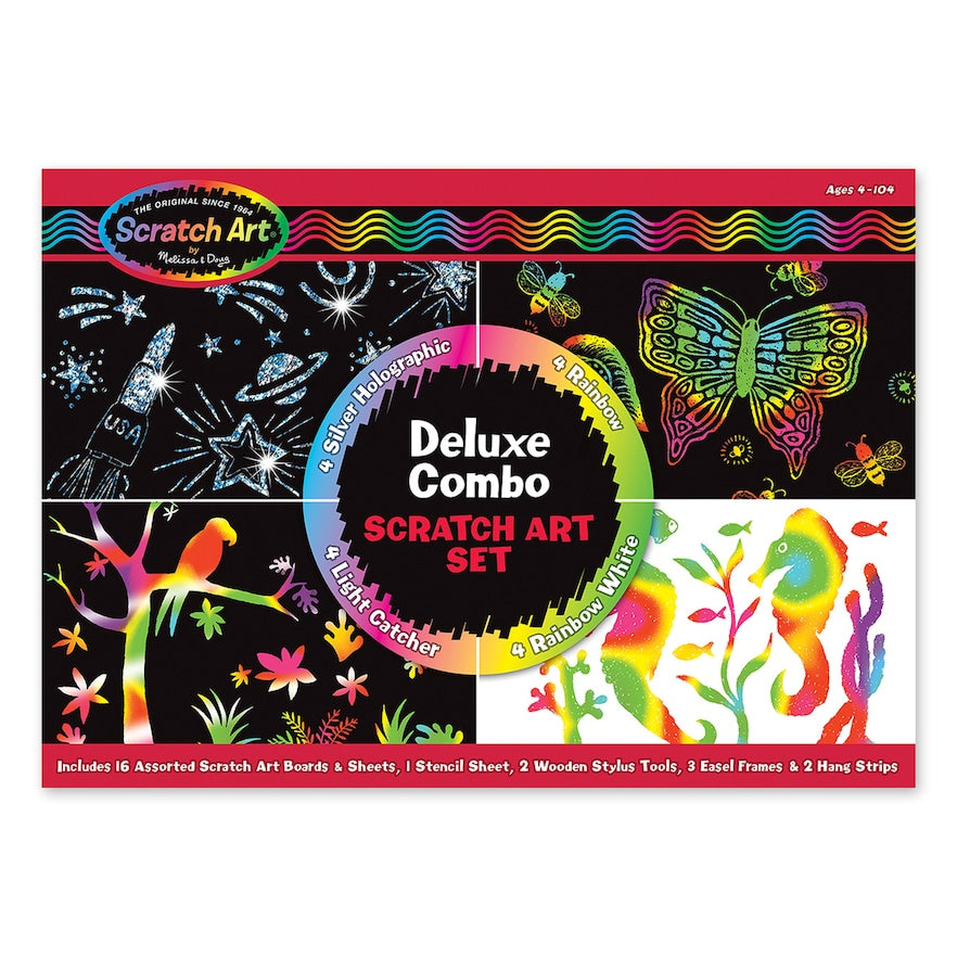 Melissa and Doug Kids Toy, Deluxe Combo Scratch Art Set