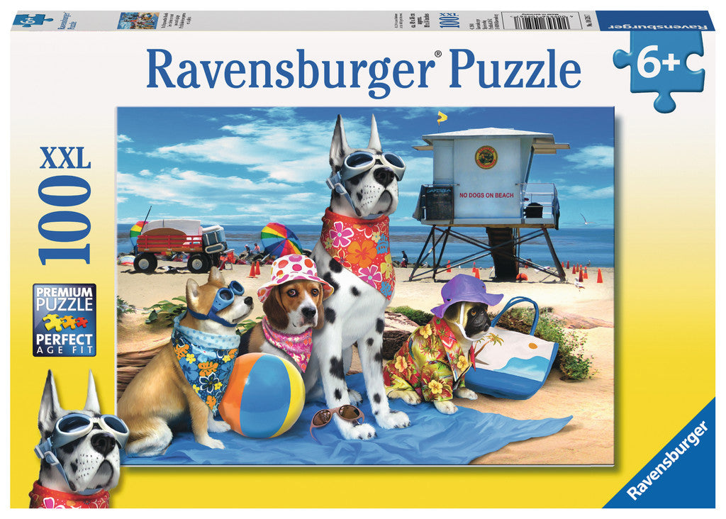 Ravensburger Children's Puzzles 100 pc Puzzles - No Dogs on the Beach 10526