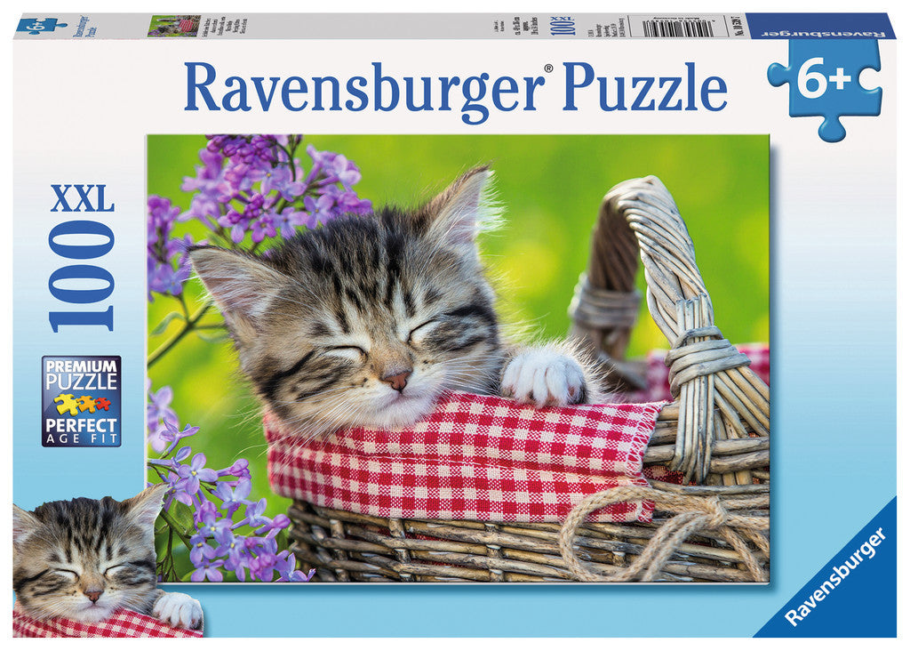 Ravensburger Children's Puzzles 100 pc Puzzles - Sleeping Kitten 10539