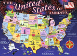 Ravensburger Children's Puzzles 100 pc Puzzles - Statemap 10661