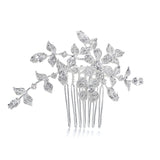 Wedding or Bridal Comb/Brooch with Crystal Garden 1073H-S