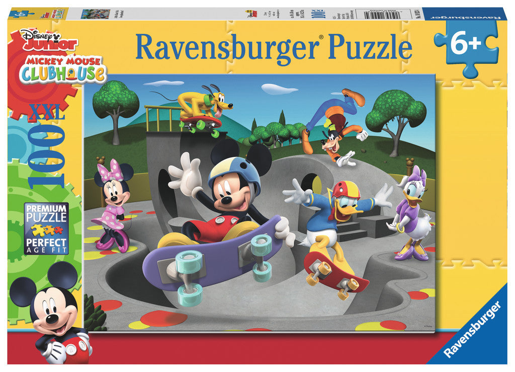 Ravensburger Junior™ Mickey & Minnie: At the Skate Park (100 pc XXL Puzzle) 10923