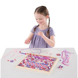 Melissa & Doug Deluxe Collection Wooden Bead Set With 340+ Beads for Jewelry-Making